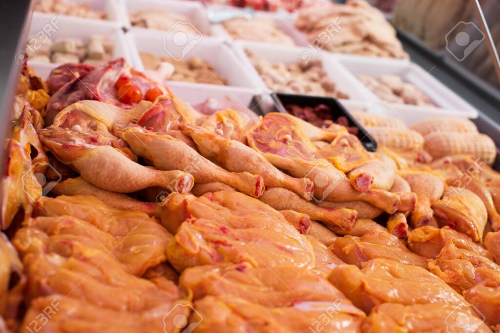 Fresh Chicken vs Frozen Chicken – Which is Healthier? raw chicken meat in butcher shop