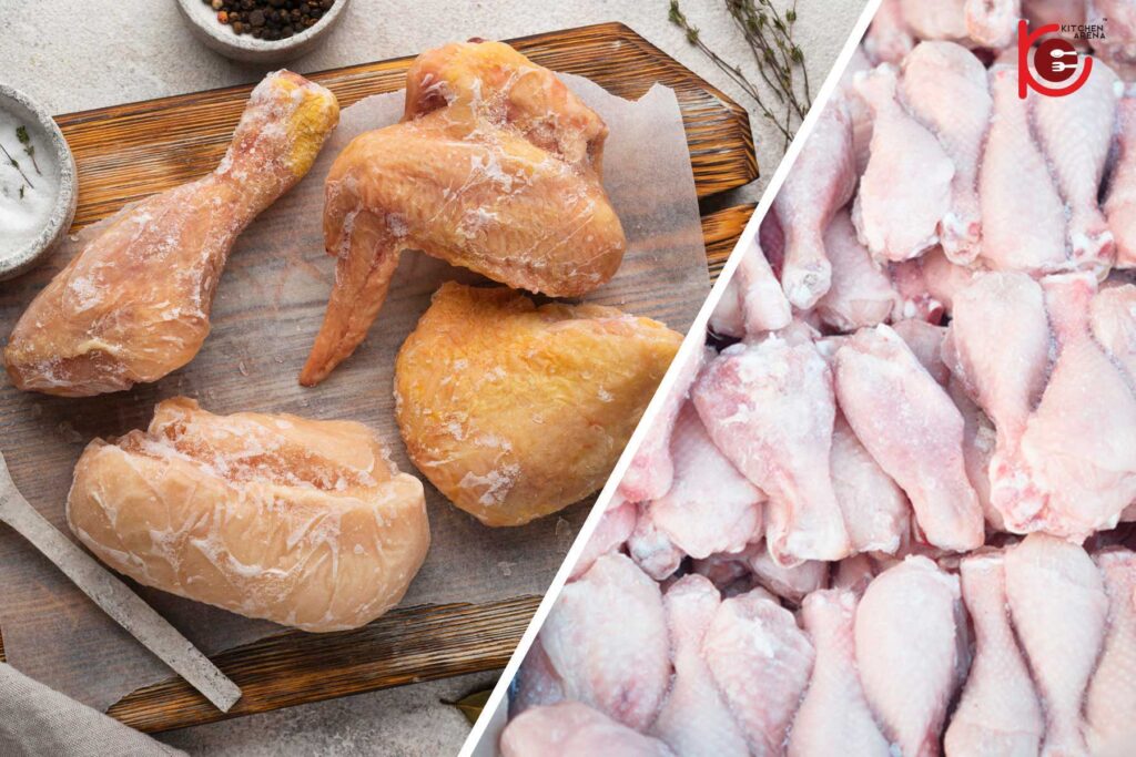chilled chicken vs frozen chicken 2 1 